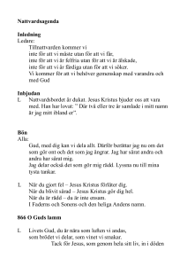Nattvardsagenda