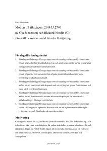 Jämställd ekonomi med Gender Budgeting