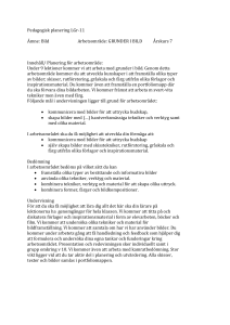 Pedagogisk planering LGR-11