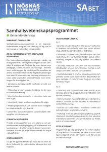 Samhällsvetenskapsprogrammet