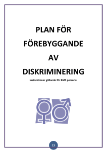 PLAN FÖR FÖREBYGGANDE AV DISKRIMINERING