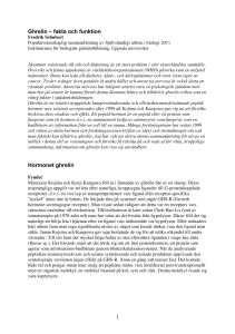 Ghrelin – fakta och funktion Hormonet ghrelin