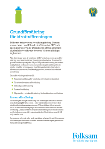 Grundförsäkring för idrottsföreningen