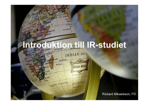 Introduktion till IR-studiet