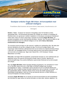 Goodyear avtäcker Eagle 360 Urban, ett