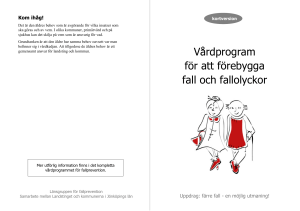 Vårdprogram för att förebygga fall och fallolyckor