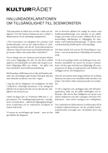 hallundadeklarationen om tillgänglighet till