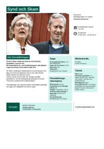 Synd och Skam - Berättargruppen 3:e Vingen