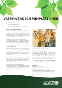 vattenverk 0ch pumpstationer