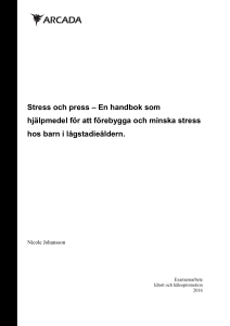 Stress och press – En handbok som hjälpmedel för att