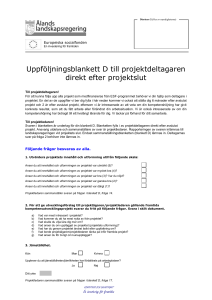 ESF uppfoljningsblankettD till projetkdeltagaren digital version