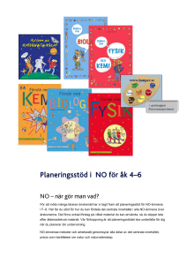 Planeringsstöd i NO för åk 4–6
