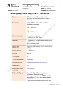 Provtagningsanvisning Urat
