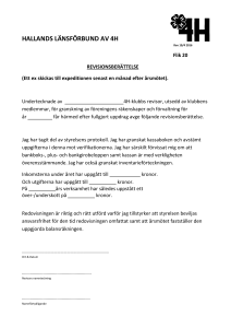 Revisionsberättelse Flik 20 rev. 2016