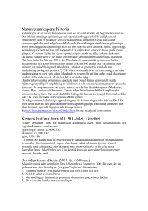 Naturvetenskapens historia Kemins historia fram till 1900