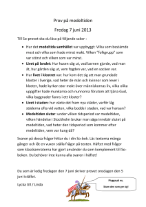 prov på medeltiden