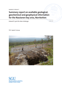 Barents project. Summary report on available geological