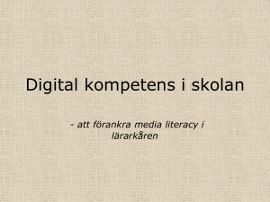 Digital kompetens i skolan