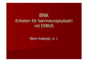 Enheten för barnneuropsykiatri vid DSBUS