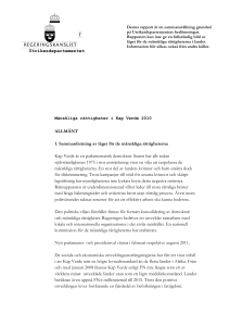 Kap Verde, MR-rapport 2010