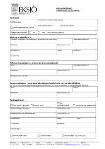 Registrering, livsmedel