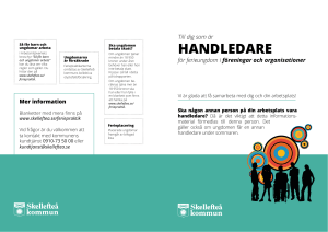 Broschyr för handledare i förening/organisation