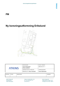 Ny korsningsutformning Erikslund