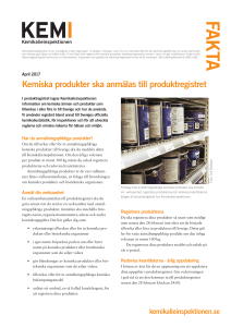 Om produktregistret - Kemikalieinspektionen