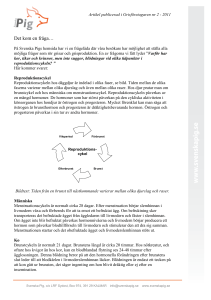 Skillnad i reproduktionscykel mellan olika djurslag