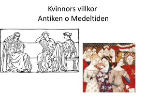 Kvinnoliv under Antiken i Aten, Sparta o Rom