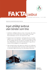 FAKTAJordbruk