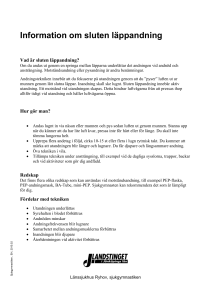 Information om sluten läppandning