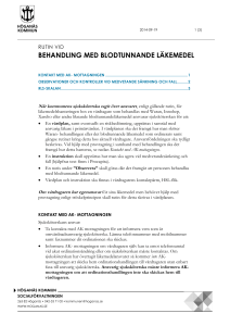 behandling med blodtunnande läkemedel