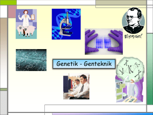 Genetik - Genteknik