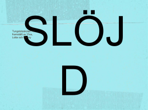 Slöjdprocessen power-point