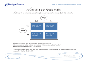 Min vilja och Guds makt