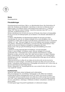 1/6 Skola Ekensbergsskolan Förutsättningar Ekensbergsskolan