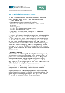 IPS: Individual Placement and Support