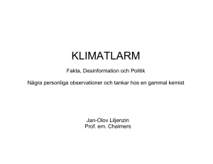 klimatlarm - Svenska Kemisamfundet