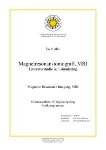 Magnetresonanstomografi, MRI