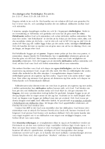 11:e söndagen efter Trefaldighet. Tro och liv. Jes