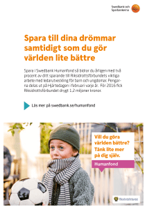 Spara till dina drömmar samtidigt som du gör världen lite bättre