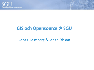 Opensource och SGUs webbplattform