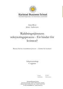 Räddningstjänstens rekryteringsprocess