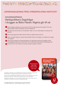I skuggan av Boko Haram - Utrikespolitiska institutet