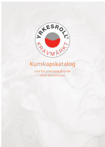 Kunskapskatalog - Kravmärkt Yrkesroll