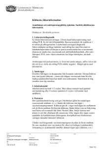 Kikhosta, läkarinformation