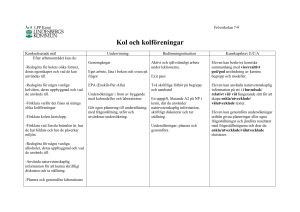 LPP i Kemi för åk 8.v.13-23.kol och kolföreningar.VT.2017