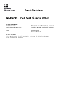 Svensk Filmdatabas - Nodpunkt