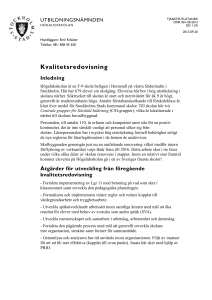 Kvalitetsredovisning - Högalidsskolan